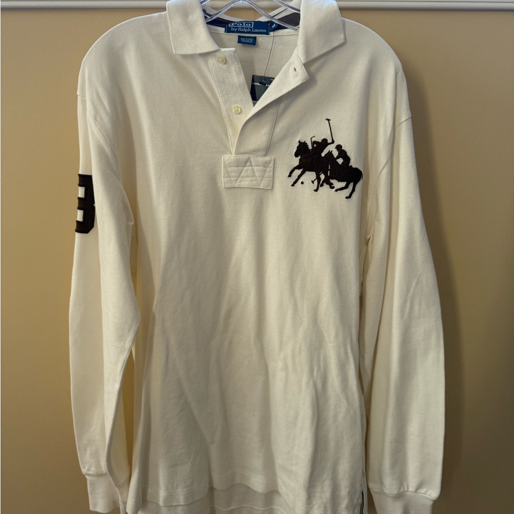 NWT Mens Vintage Polo Rugby Shirt!
